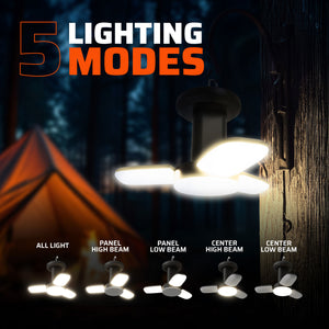 3-Panel Camping Light